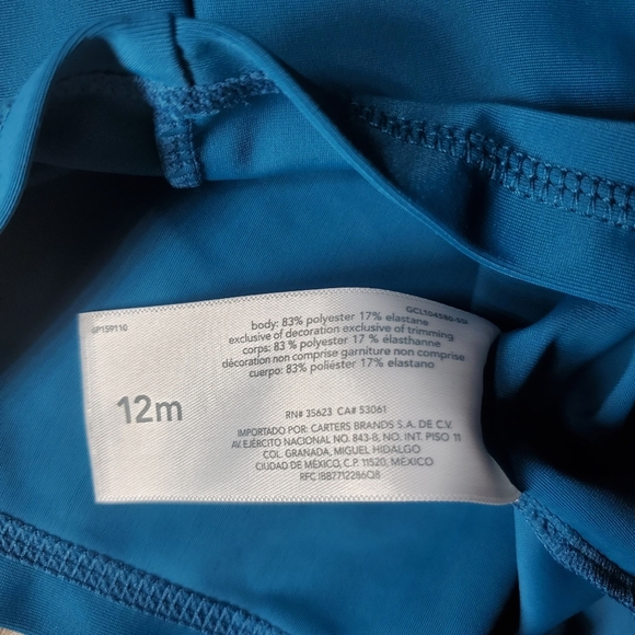 Rashguard And Swim Trunks 2pc Set By Carter's Child Of Mine Size 12m EUC - Picture 8 of 16